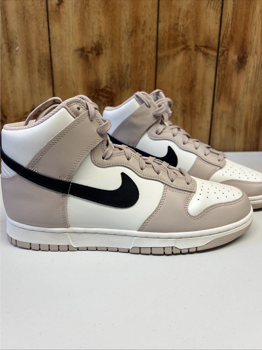 NIKE DUNK HIGH FOSSIL STONE DD1869-200 Size 11.5 Women/10 Men Light Pink New